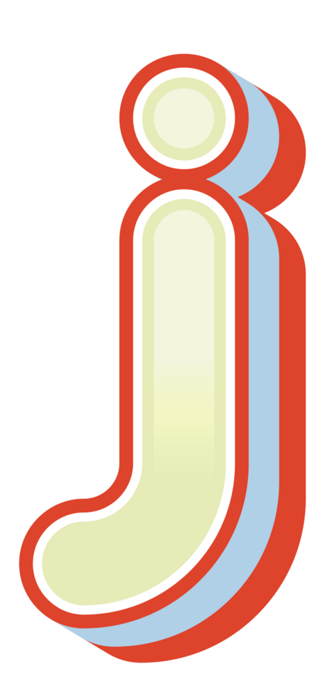 3D Cartoon Alphabet Letter and Number png