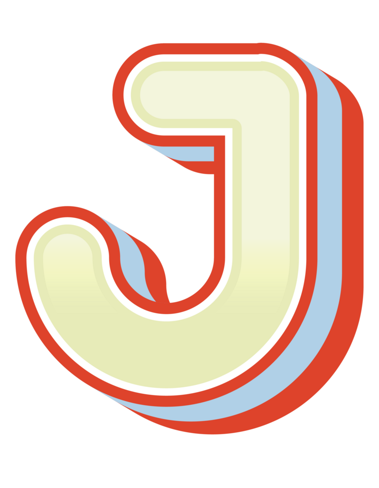3D Cartoon Alphabet Letter and Number png