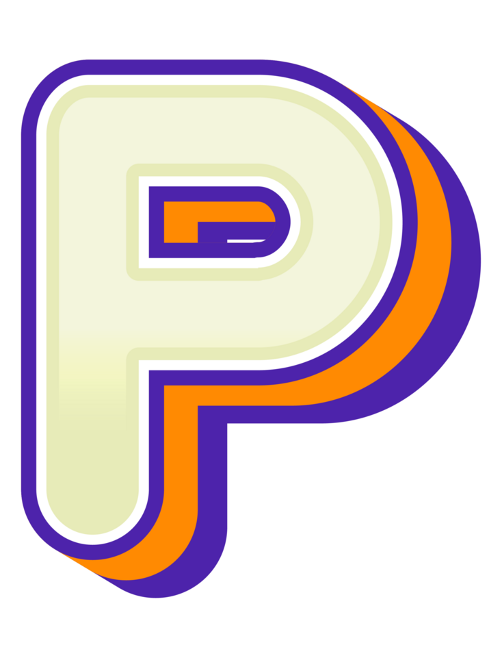 3D Cartoon Alphabet Letter and Number png
