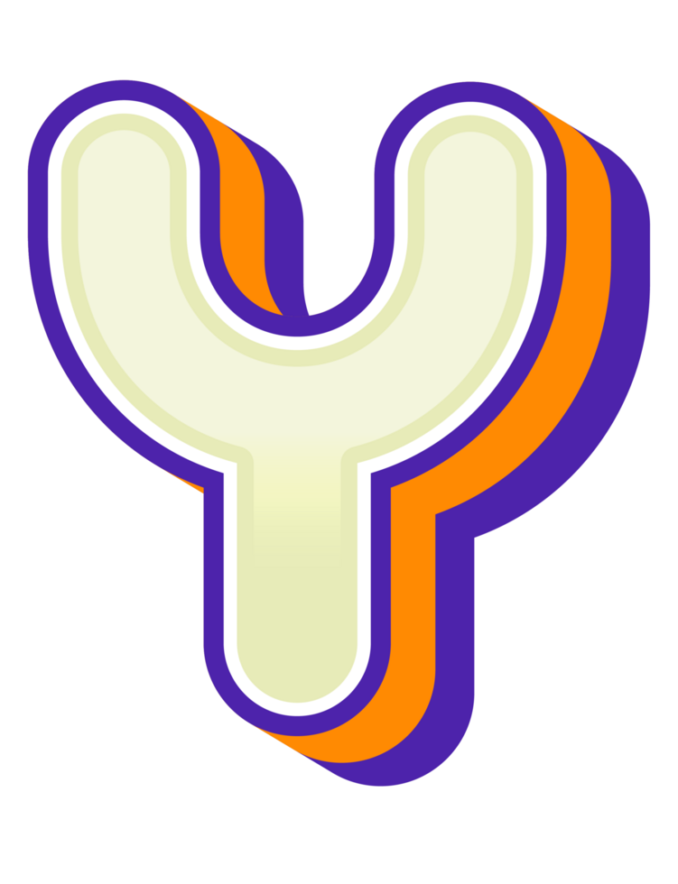 3D Cartoon Alphabet Letter and Number png