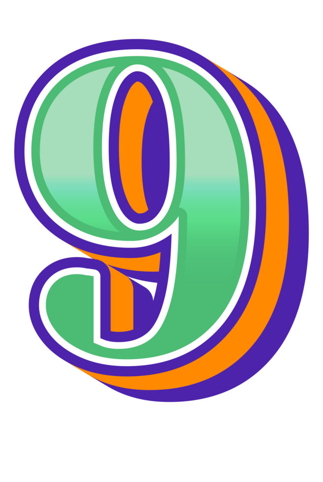 3D Cartoon Alphabet Letter and Number png