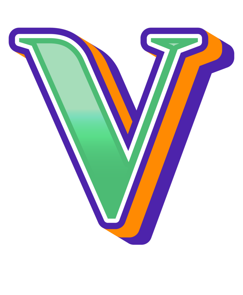 3D Cartoon Alphabet Letter and Number png