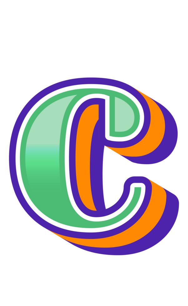 3D Cartoon Alphabet Letter and Number png