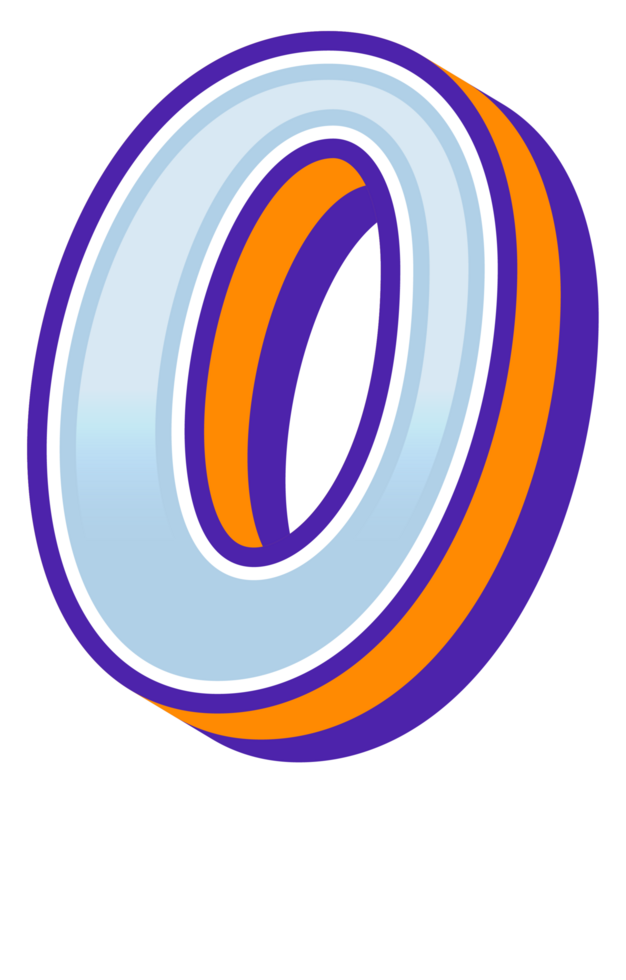 3D Cartoon Alphabet Letter and Number png