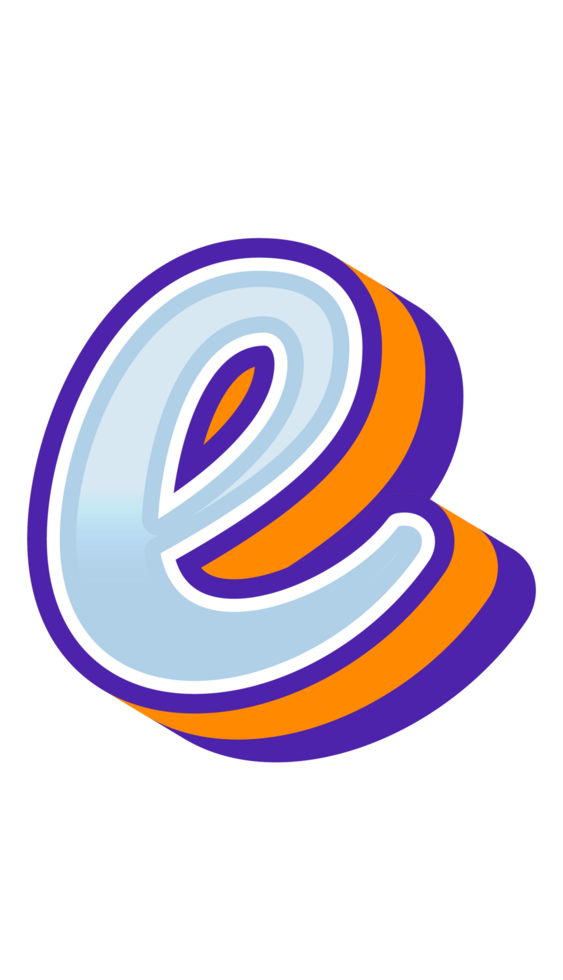 3D Cartoon Alphabet Letter and Number png