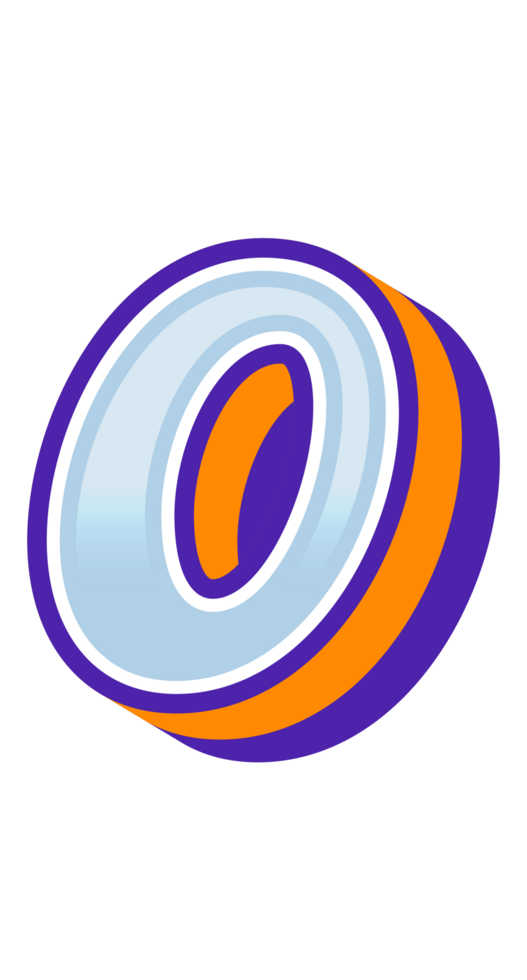 3D Cartoon Alphabet Letter and Number png
