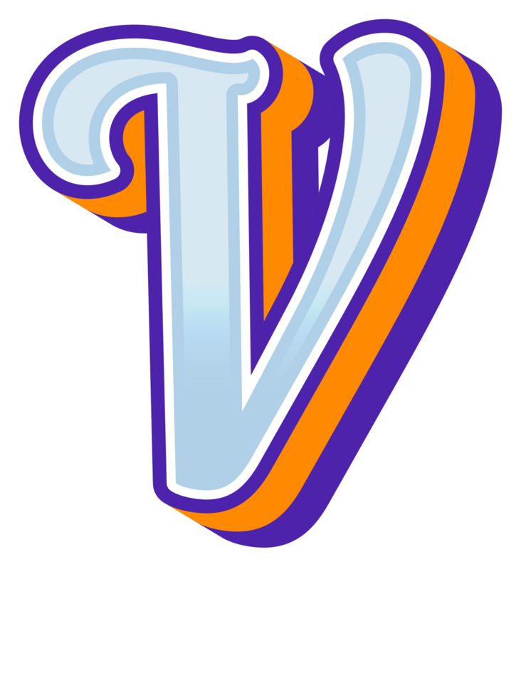3D Cartoon Alphabet Letter and Number png
