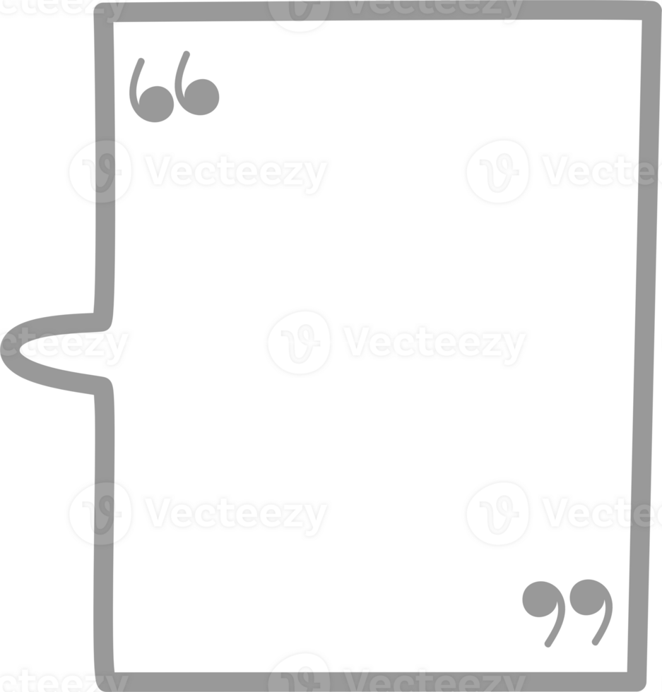 Black and white color speech bubble balloon with quotation marks, icon sticker memo keyword planner text box banner png