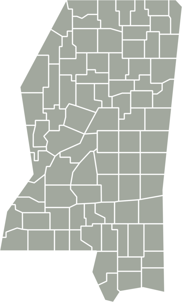 outline drawing of mississippi state map. png