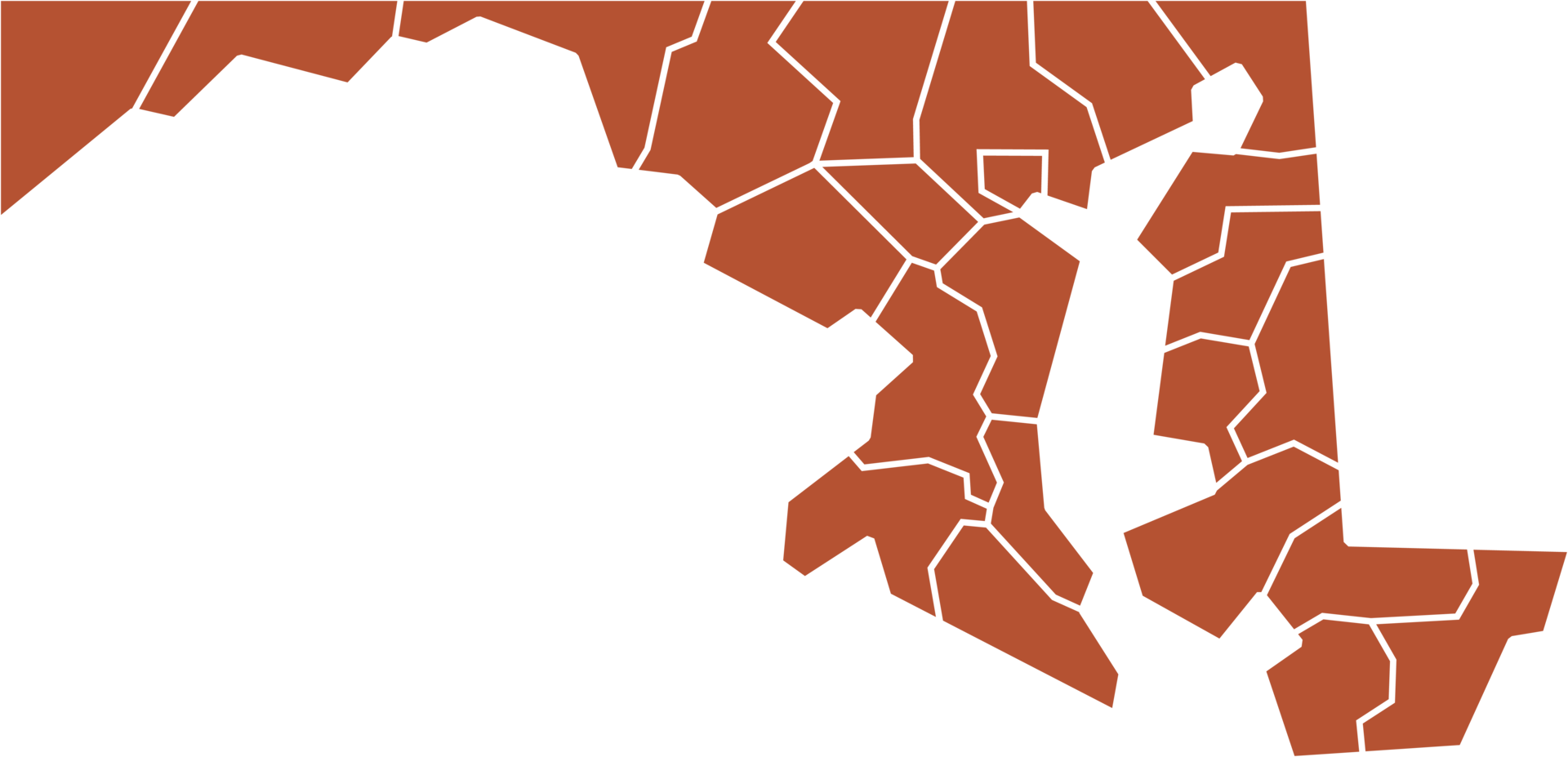 outline drawing of maryland state map. png