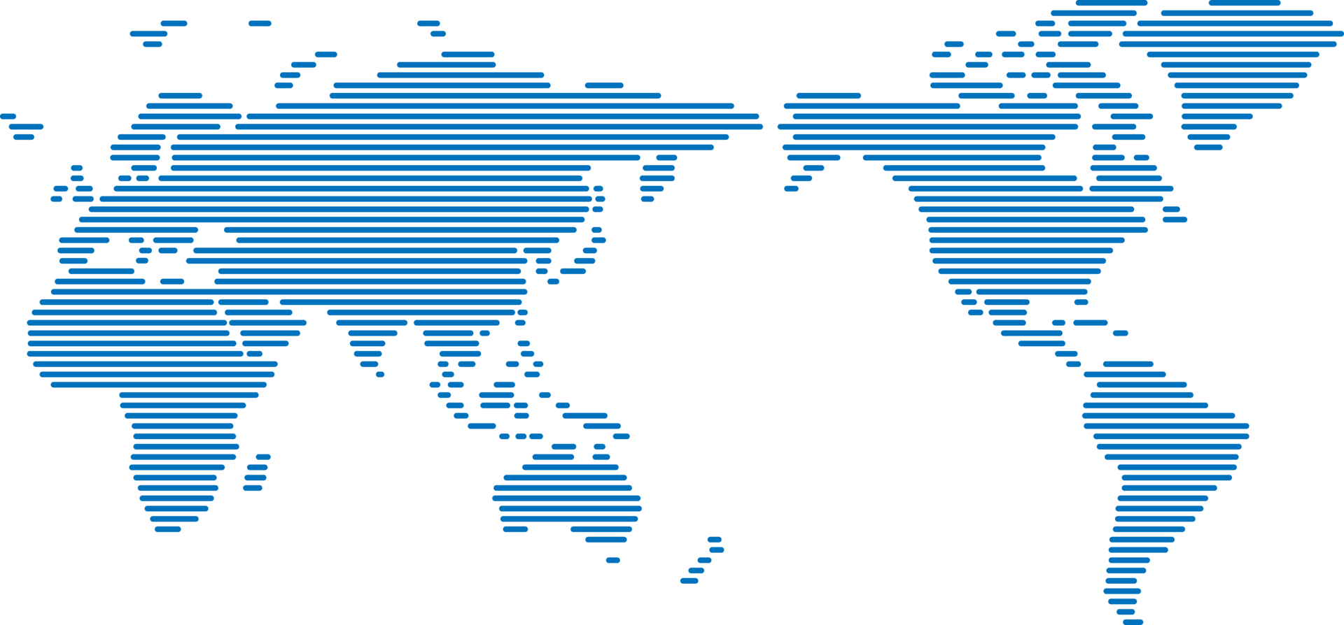 Horizon strip line world map on transparent background. png
