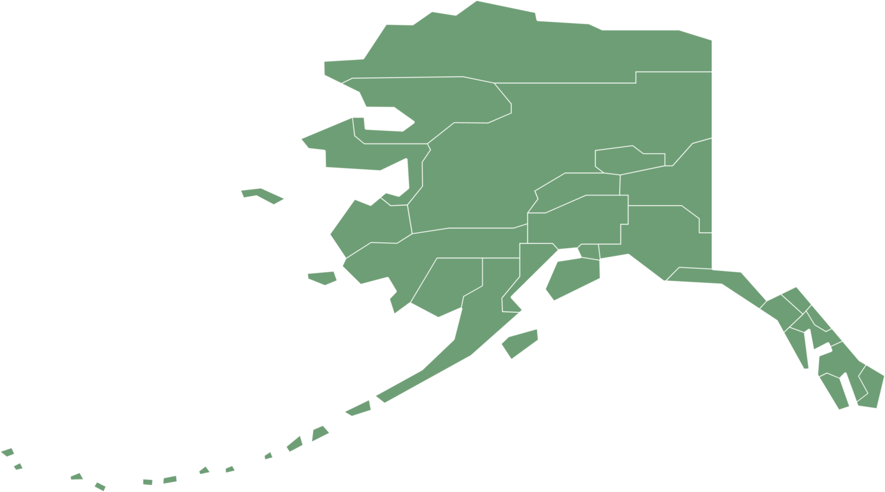 outline drawing of alaska state map. png