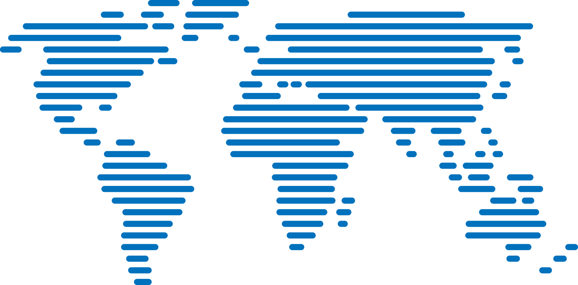 Horizon strip line world map on transparent background. png