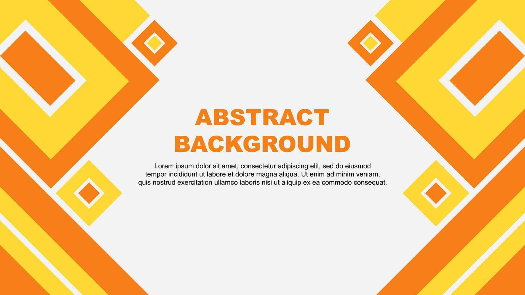 Abstract Yellow Background Design Template. Abstract Banner Wallpaper Illustration. Yellow Cartoon vector