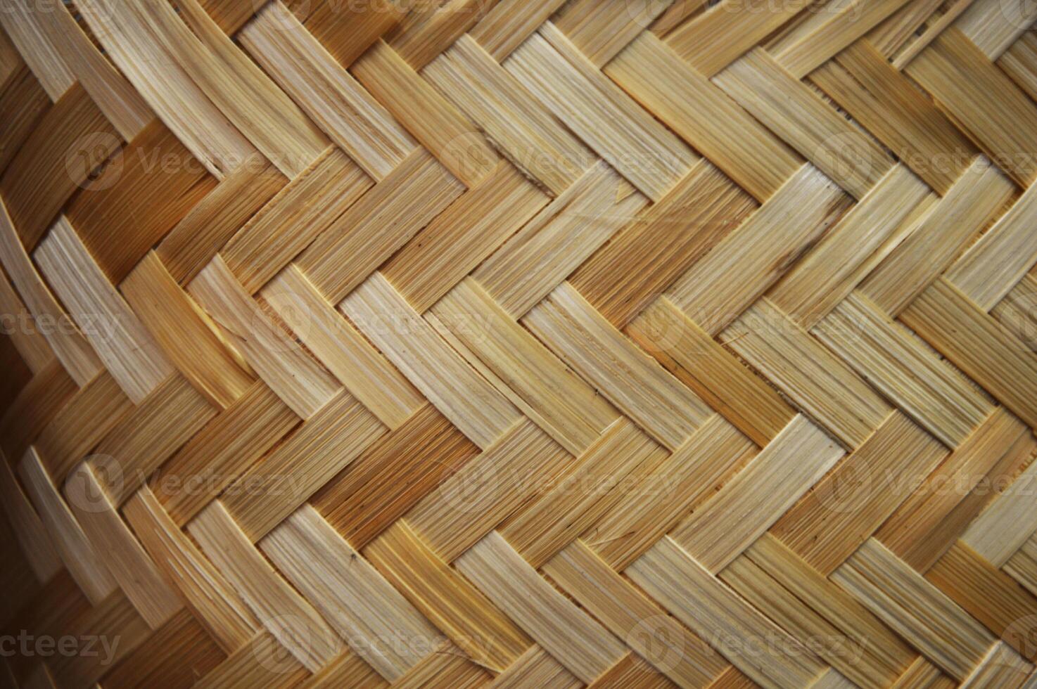 Weave texture pattern of beige brown basket, furniture. Abstract background. photo