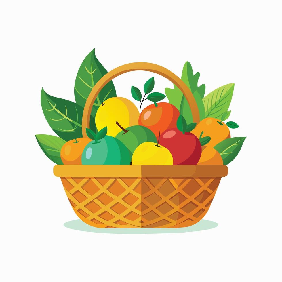 un variedad de frutas ilustración vector