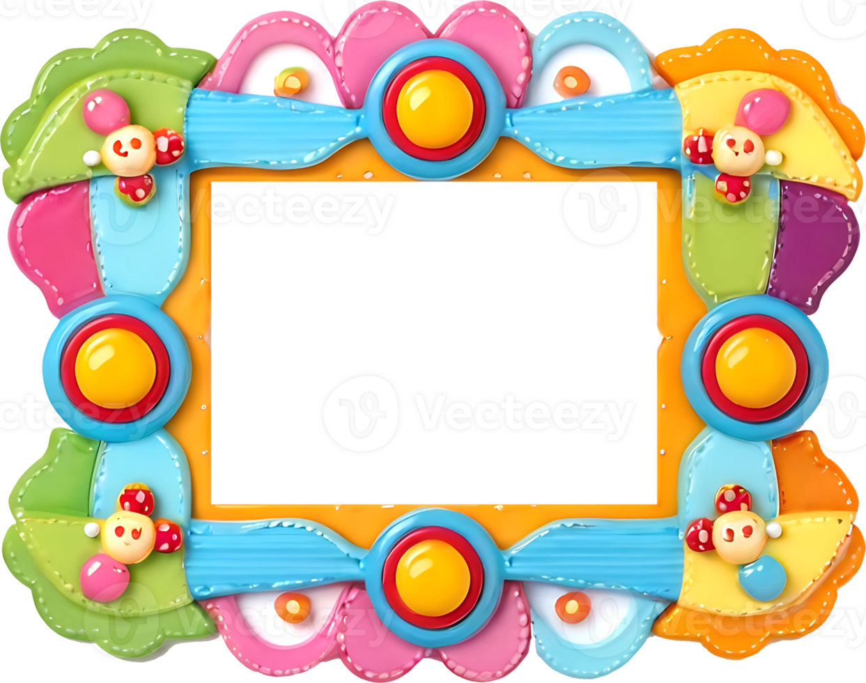 frame with a colorful border png