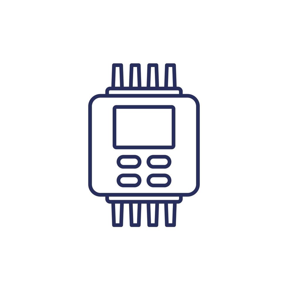 PLC line icon, Programmable logic controller vector