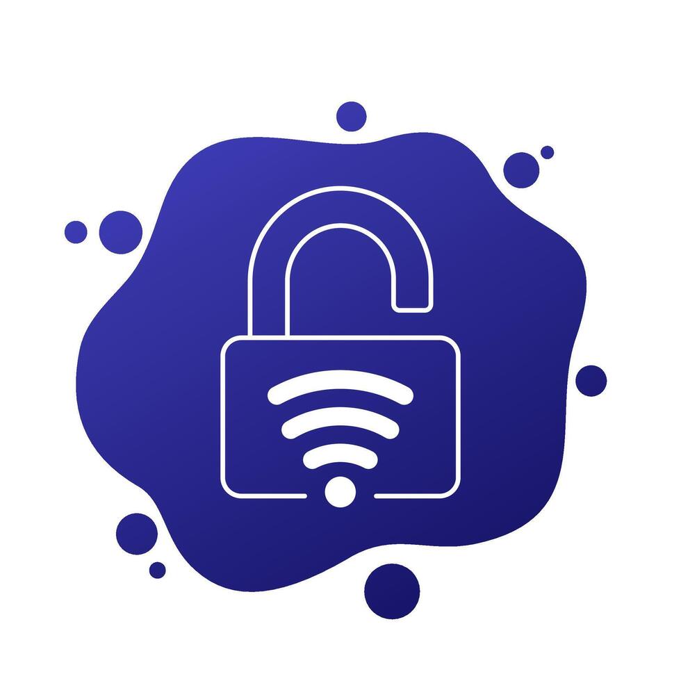 smart lock icon for apps and web vector