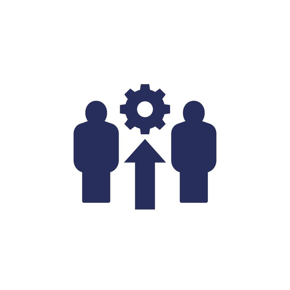 labor efficiency icon on white vector
