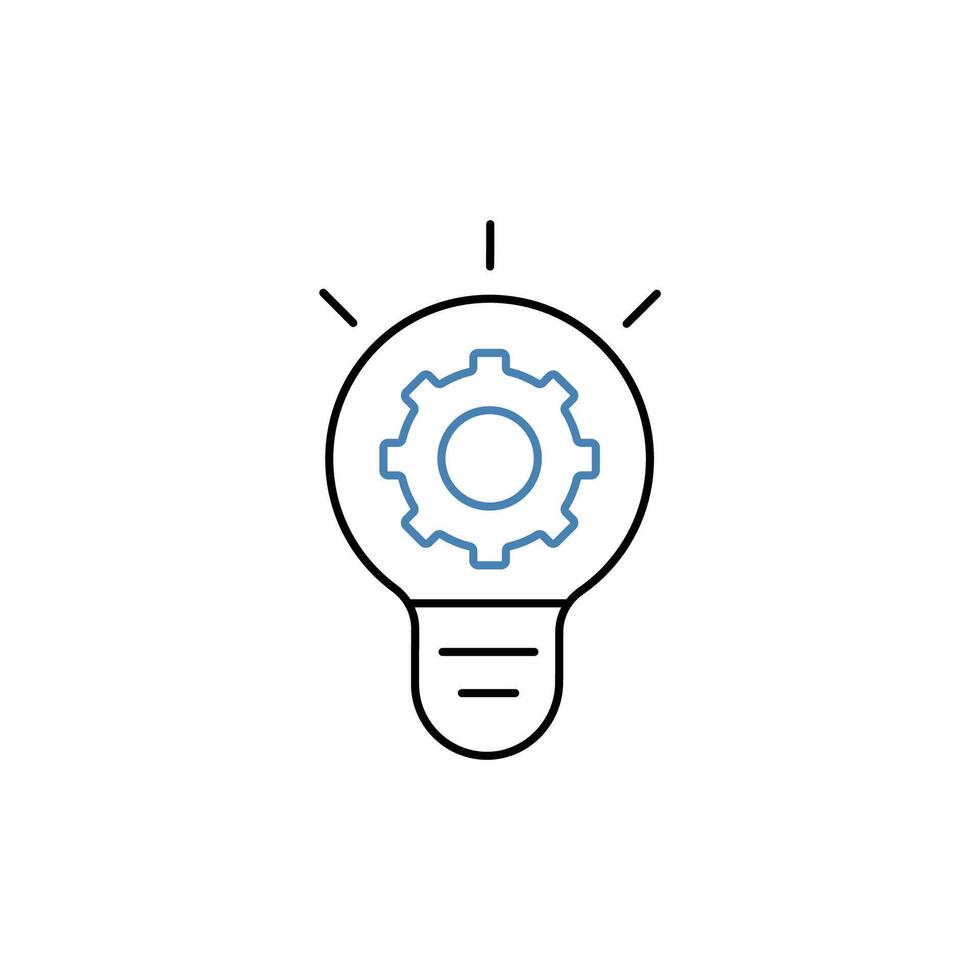 innovation concept line icon. Simple element illustration. innovation concept outline symbol design. vector