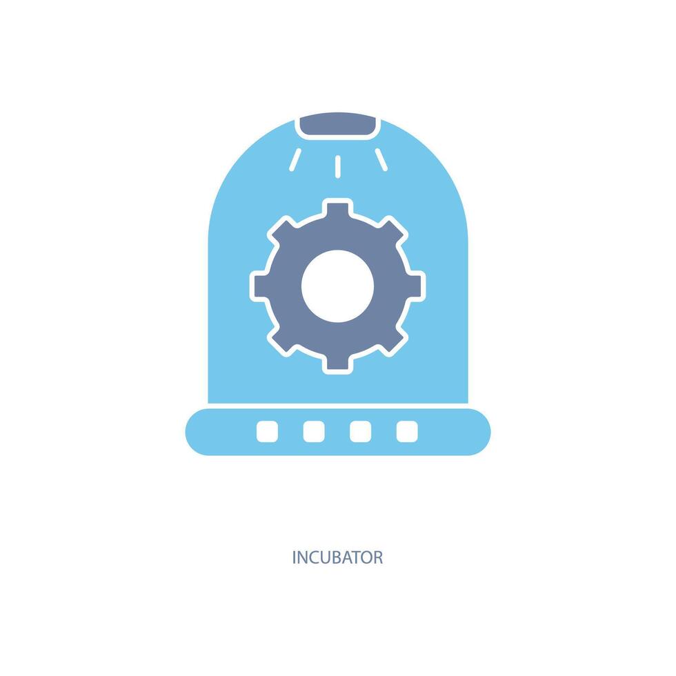 incubator concept line icon. Simple element illustration. incubator concept outline symbol design. vector