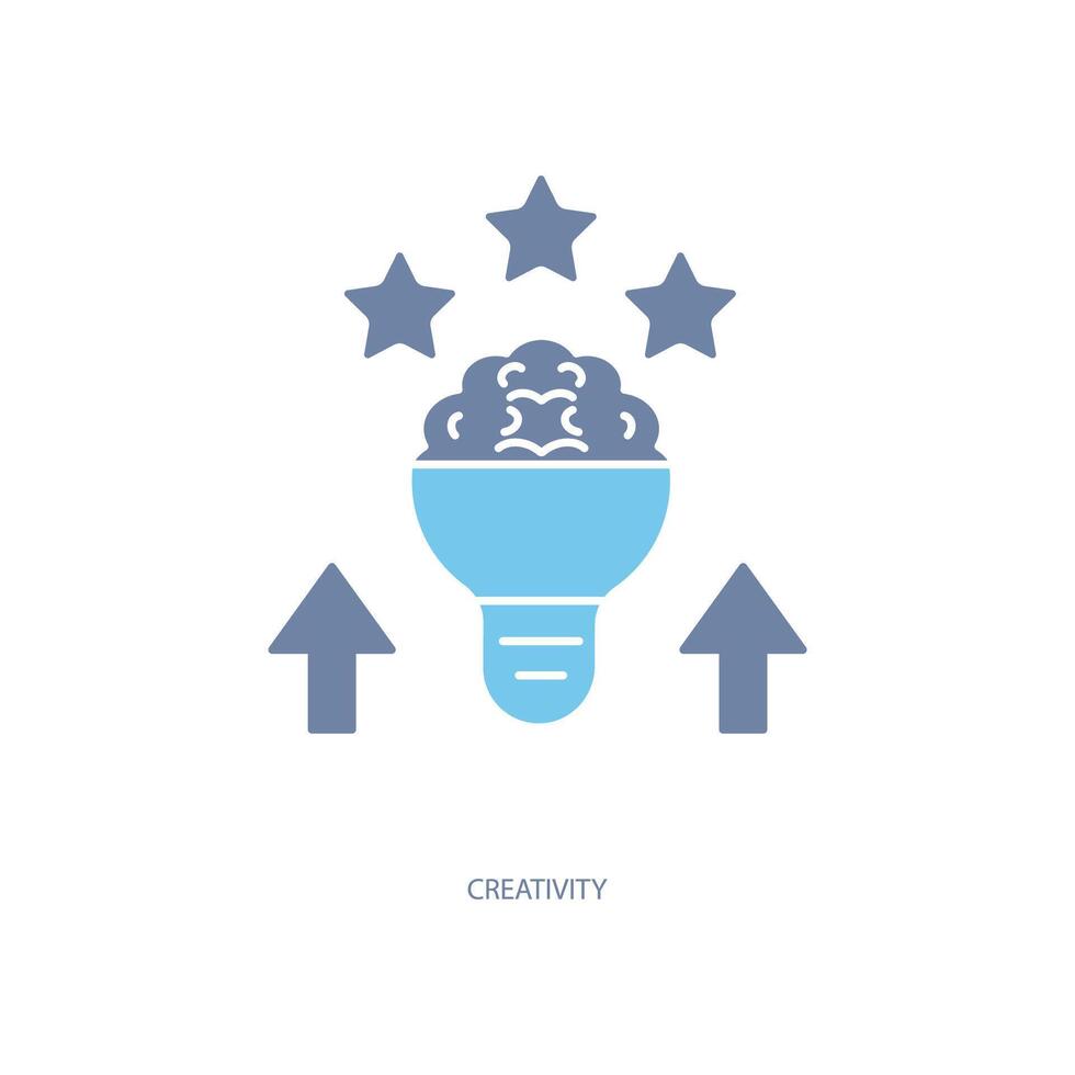 creativity concept line icon. Simple element illustration. creativity concept outline symbol design. vector