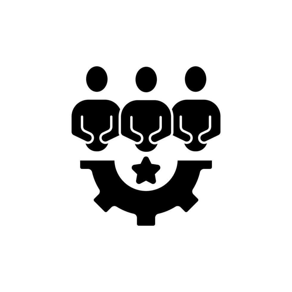teamwork concept line icon. Simple element illustration. teamwork concept outline symbol design. vector
