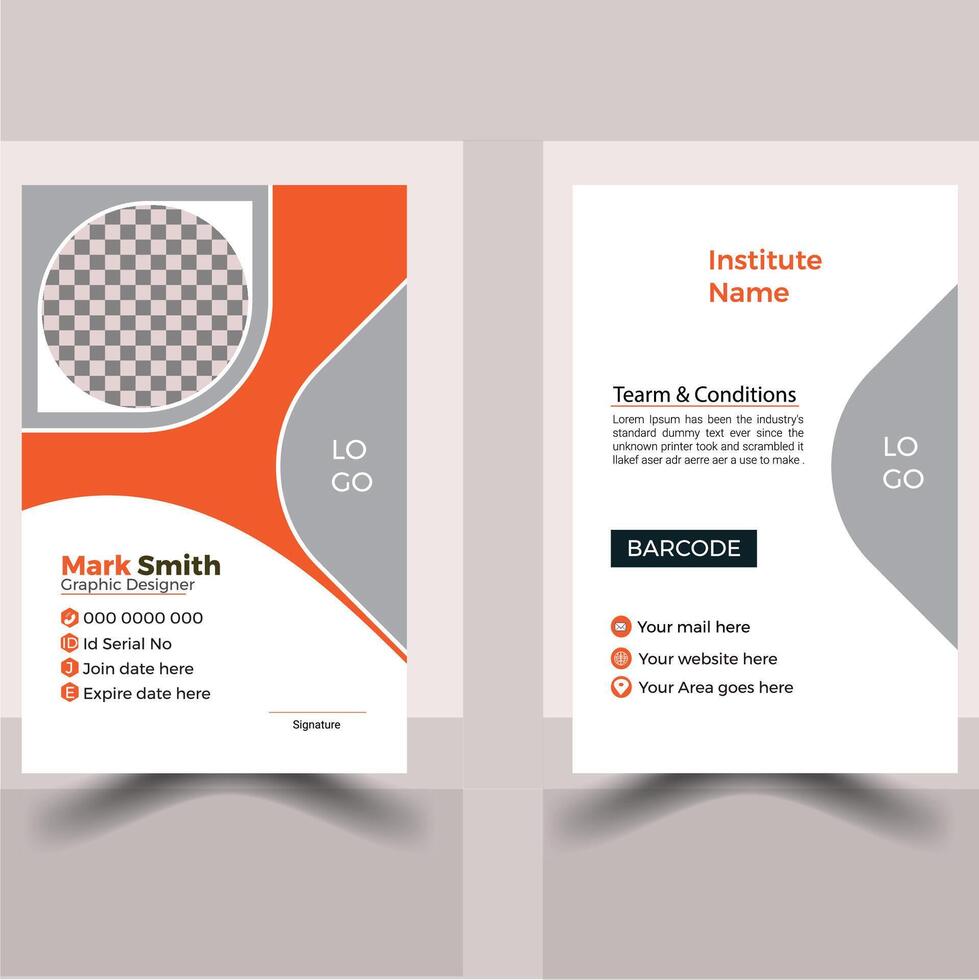 Professional And Smart ID Card Design vector