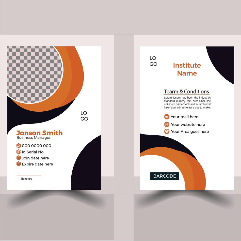 Professional And Smart ID Card Design vector