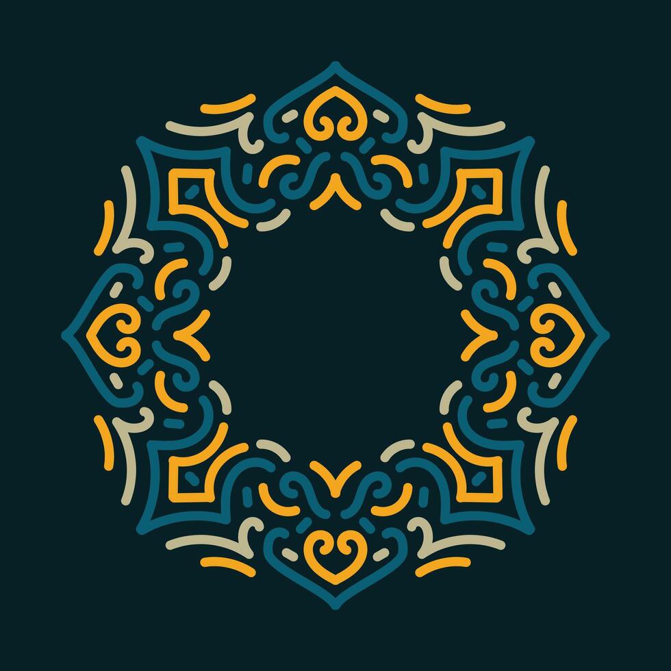 Decorative vintage frame. design. floral ornament. vector