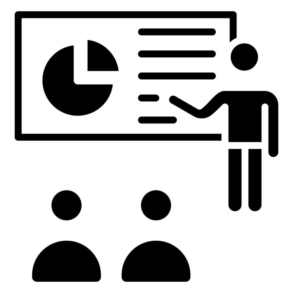 presentación habilidades icono línea ilustración vector