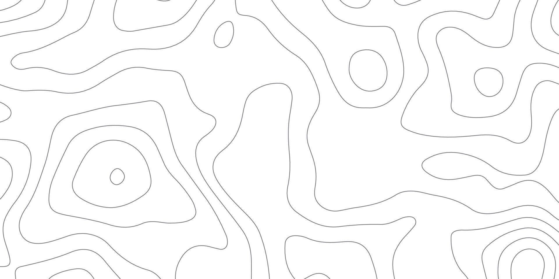 Background of the topographic map. Topographic map lines, contour background. Black and white abstract background vector
