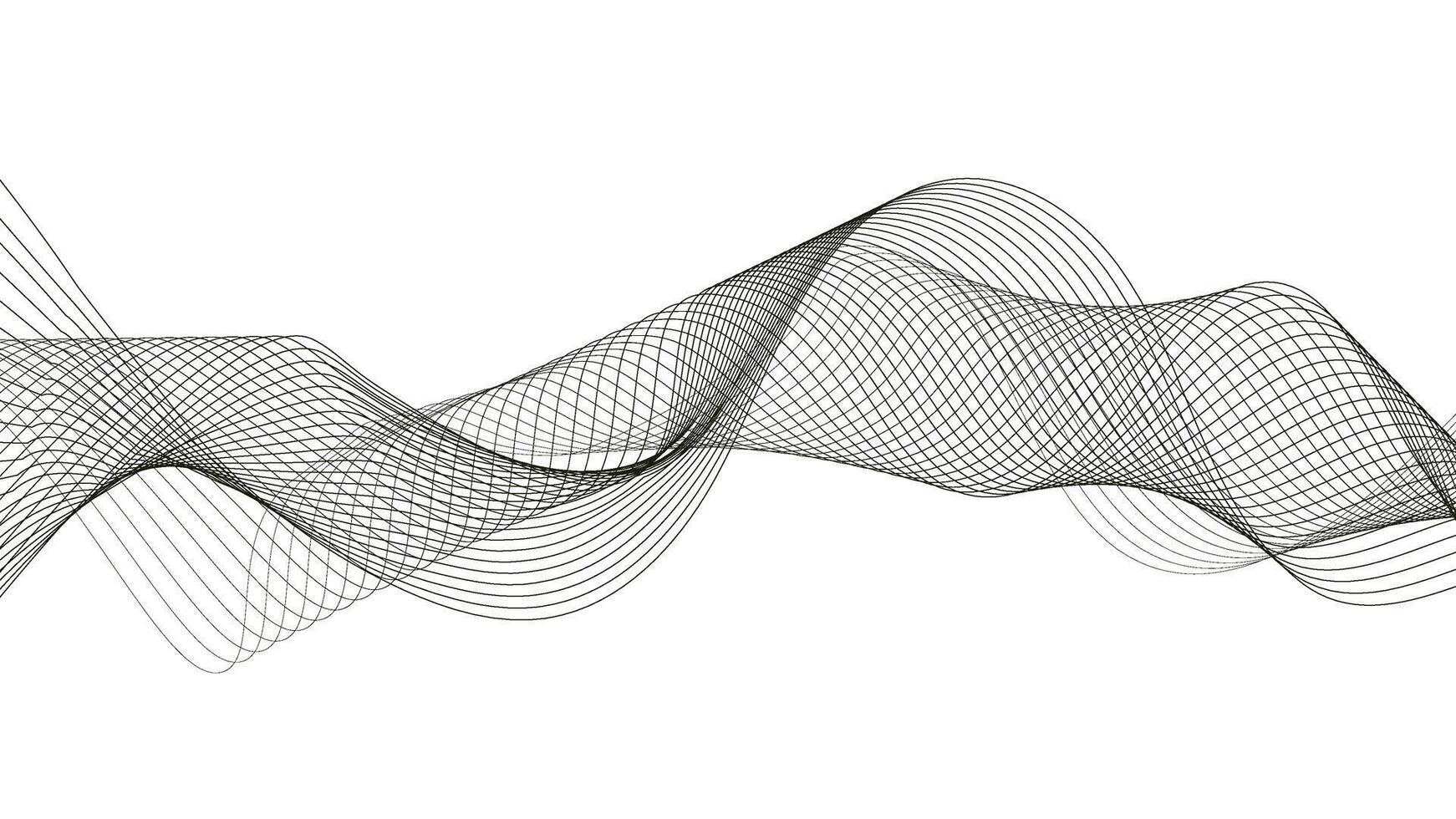 Wave flowing line abstract background. Wave with blending lines. Curved wavy line, smooth stripe. vector