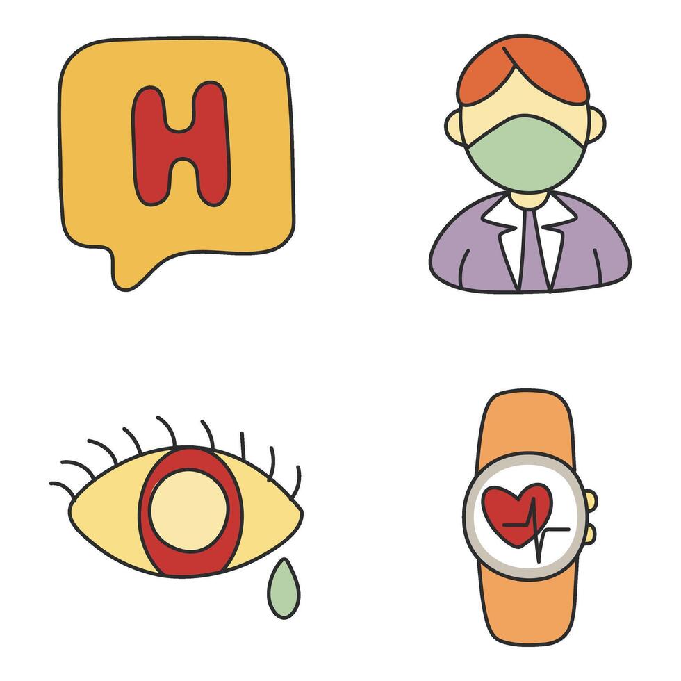 Set of Medical and Pharmacy Flat Icons vector