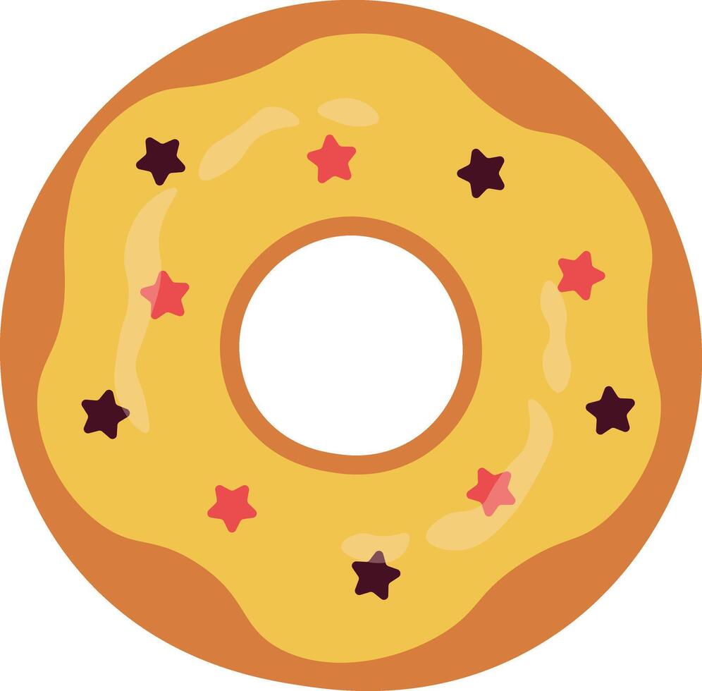 Sweet Donuts Illustration with Cartoon Design. Delicious Dessert vector