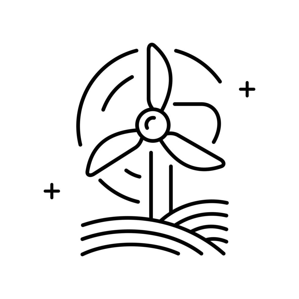 Clean Energy Icon Illustrating innovative technologies and practices for sustainable and renewable energy production. vector