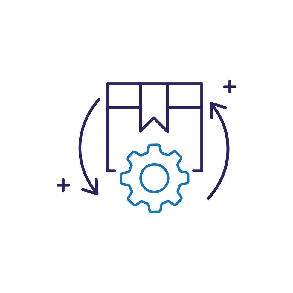 Inventory Optimization Icon Design vector