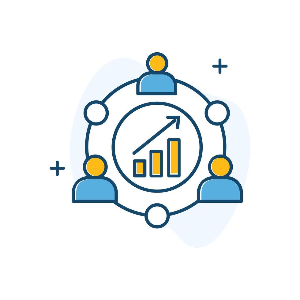 Managing Supplier Selection Icon Design vector