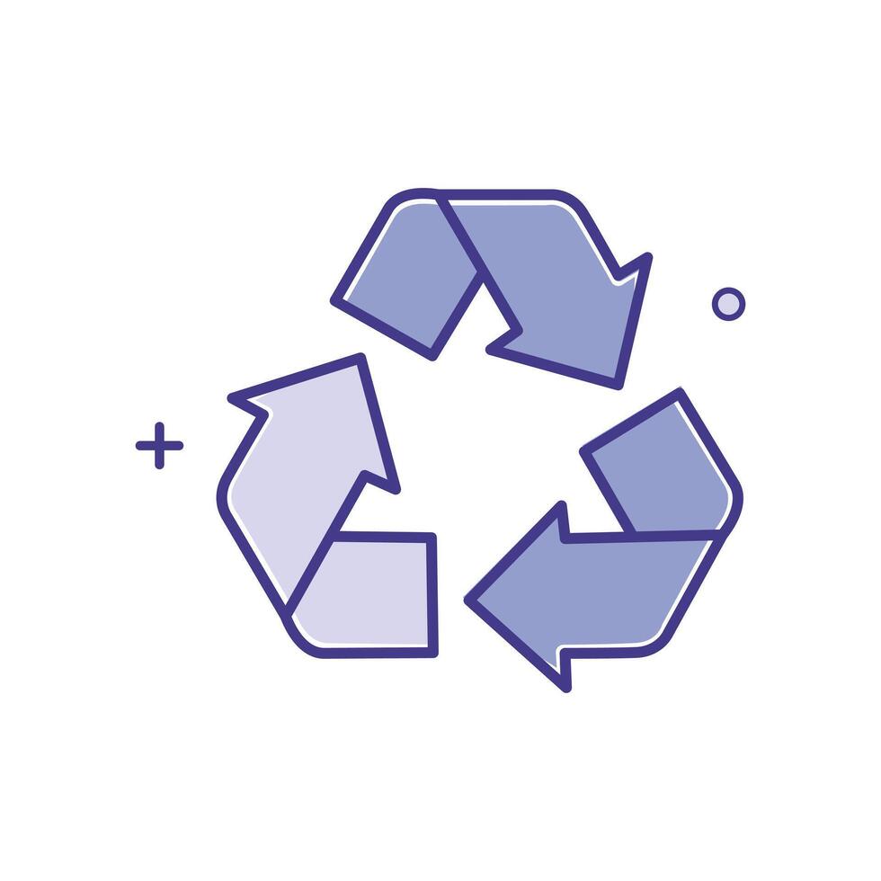 eco simpático reciclaje icono diseño vector