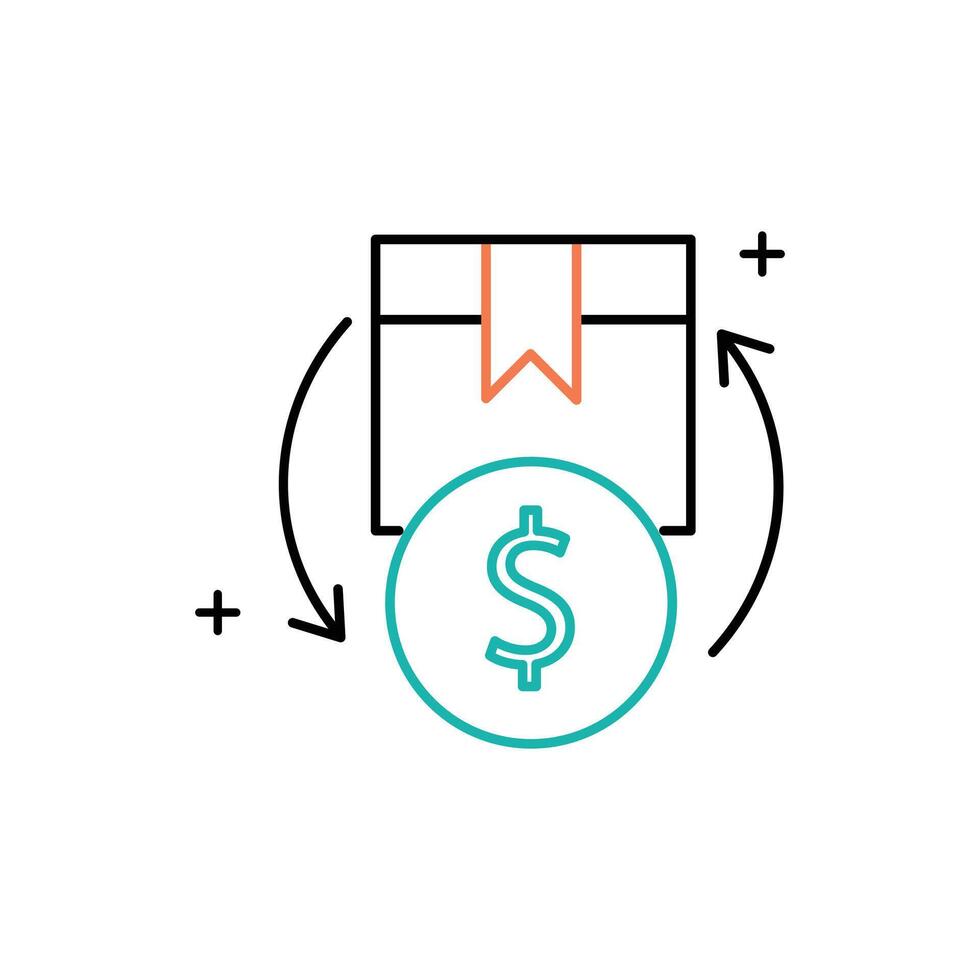 Inventory Optimizing Inventory Levels Icon Design vector