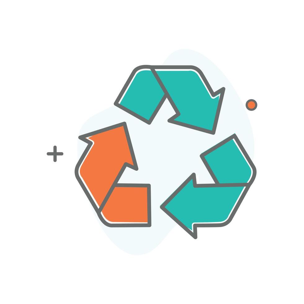 Eco Friendly Recycling Icon Design vector