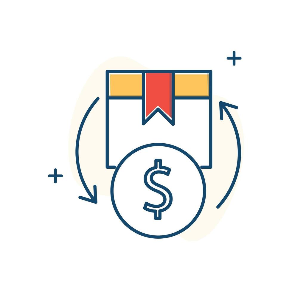 Inventory Optimizing Inventory Levels Icon Design vector