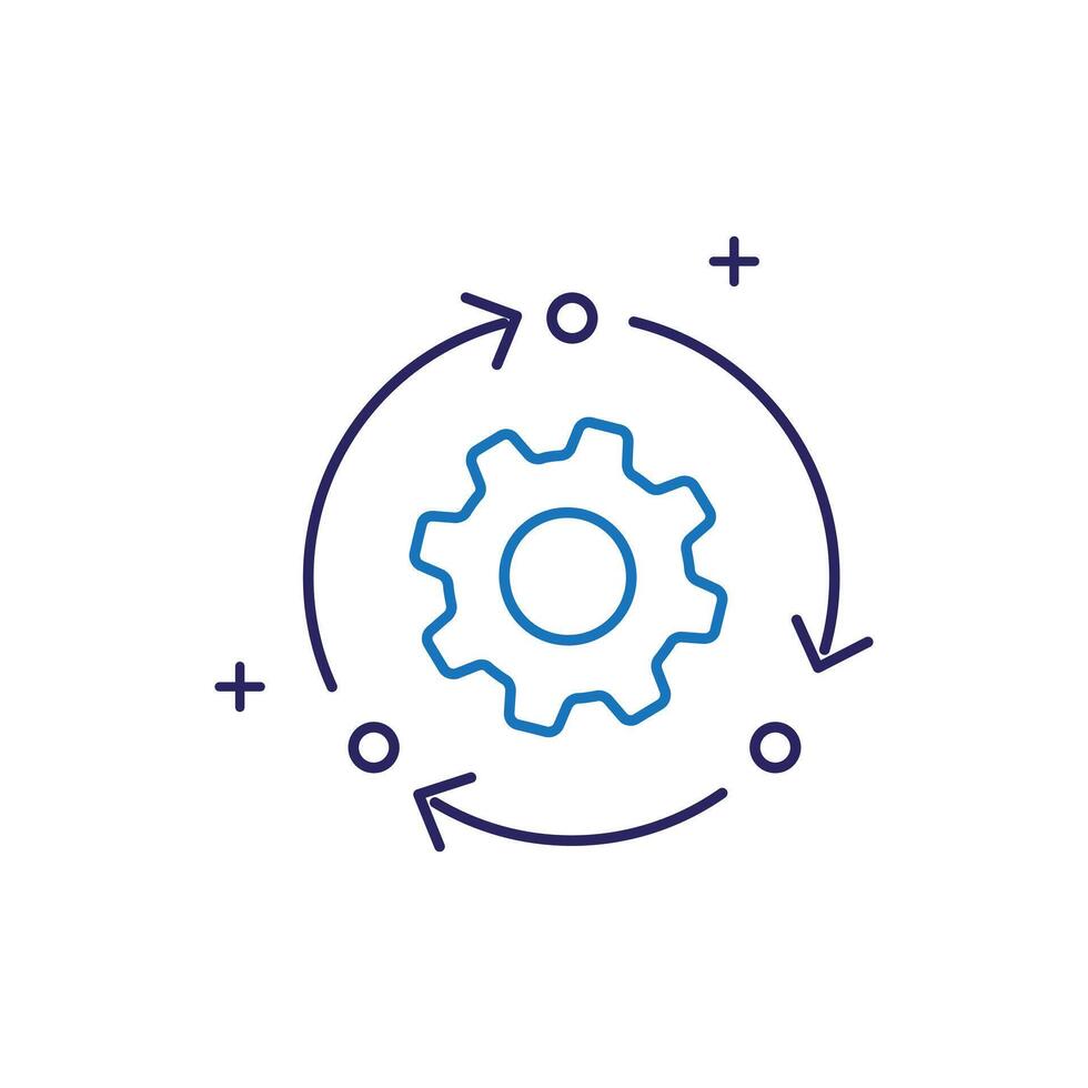 Predictive Maintenance Icon Design vector