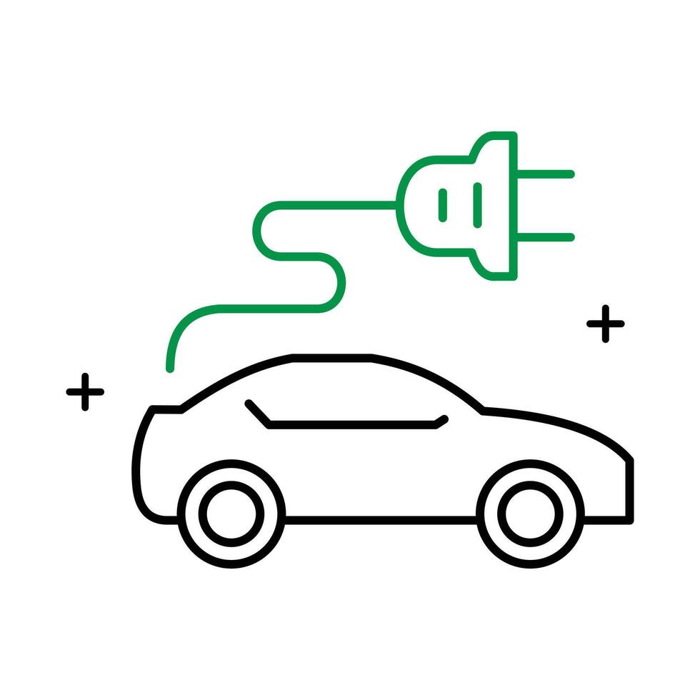 eléctrico transporte icono explorador el futuro de transporte con eléctrico vehículos y sostenible movilidad soluciones vector