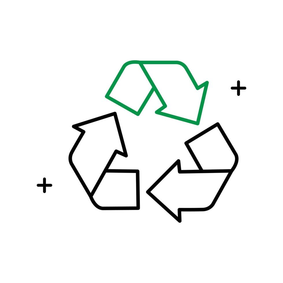 Recyclable Illustration Icon Design vector