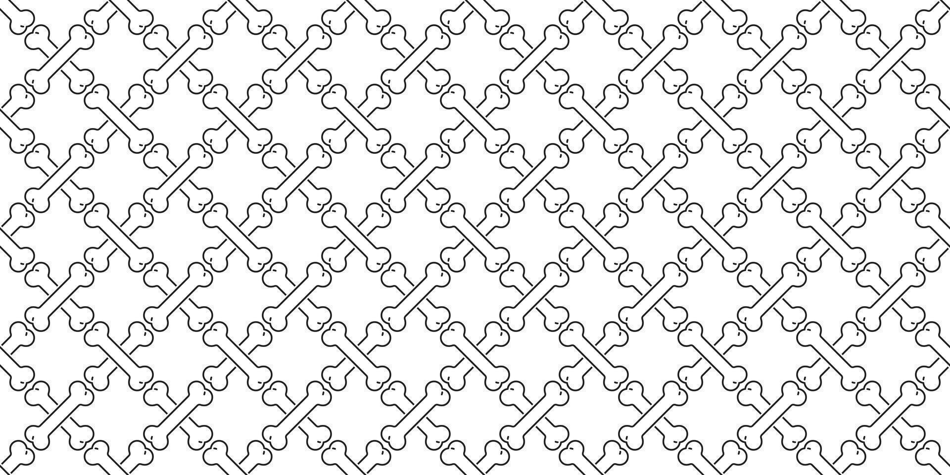 dog bone seamless pattern checked french bulldog puppy pet cartoon skeleton halloween repeat wallpaper tile background scarf Mesh fence isolated doodle illustration design vector