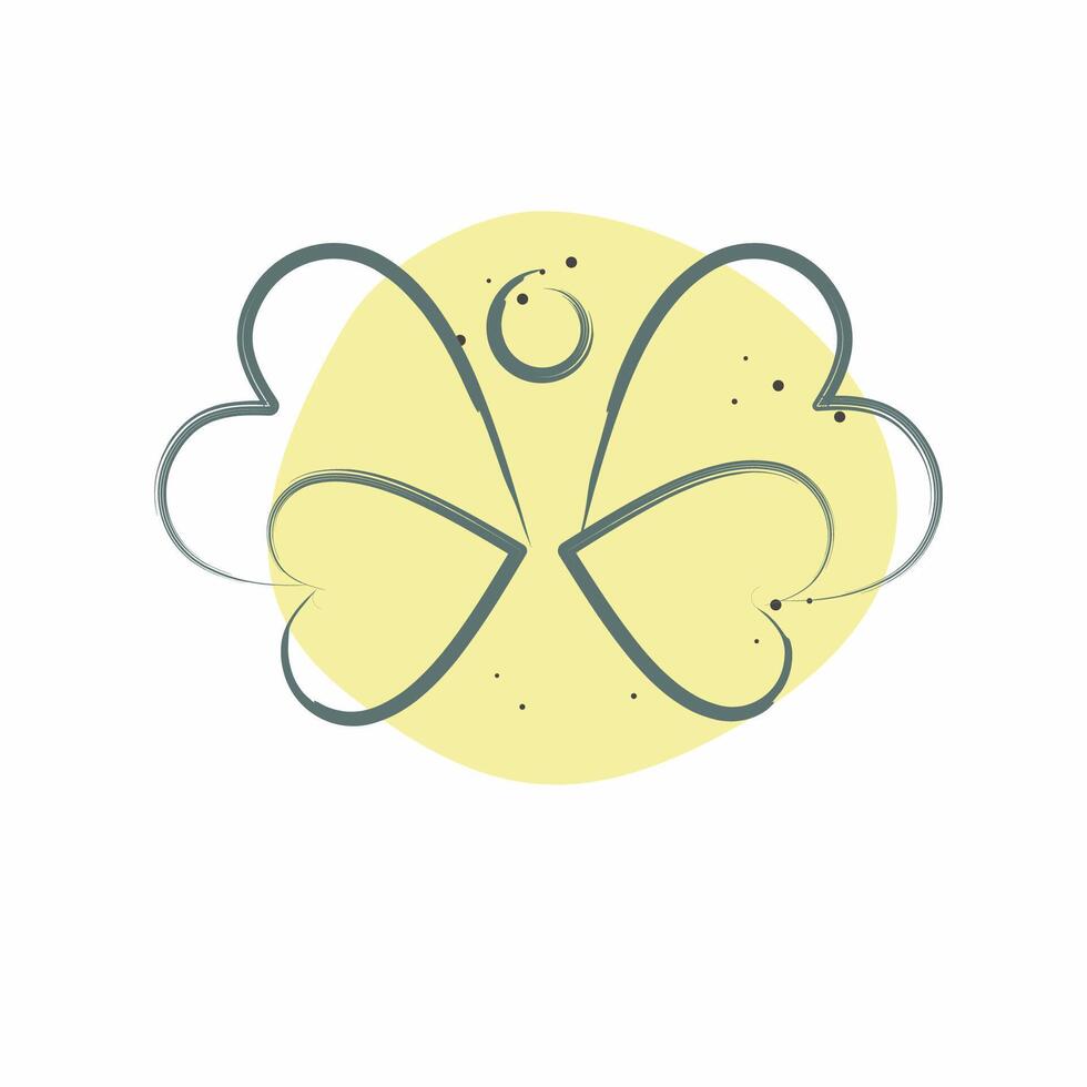 Icon Nature. related to Recycling symbol. Color Spot Style. simple design illustration vector