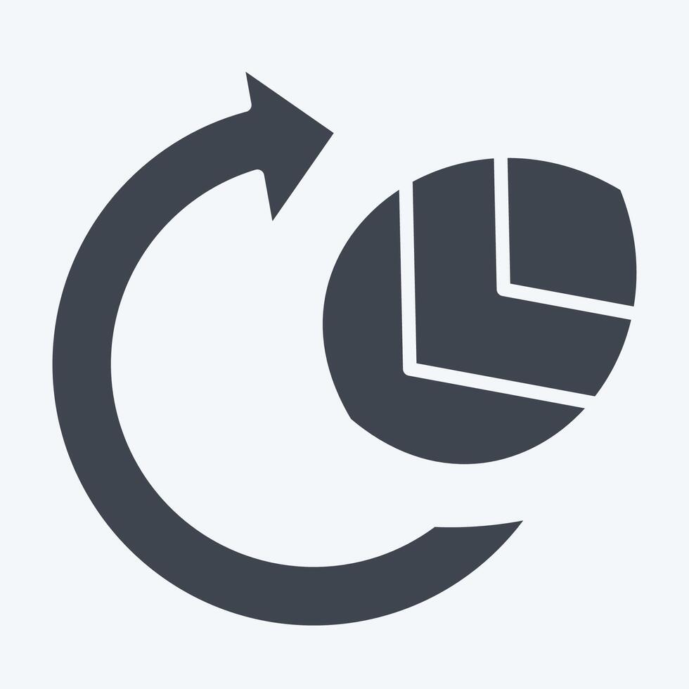 Icon Environmental. related to Recycling symbol. glyph style. simple design illustration vector