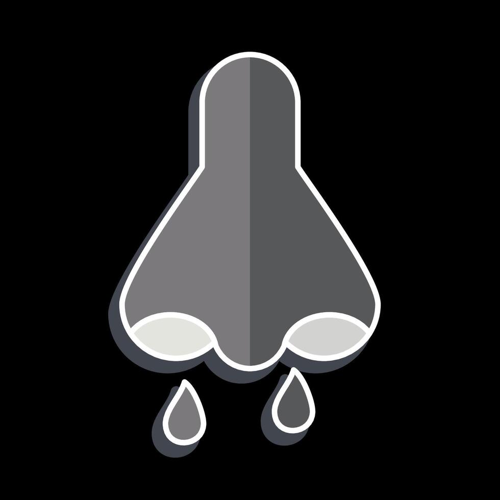 Icon Rhinology. related to Medical Specialties symbol. glossy style. simple design illustration vector